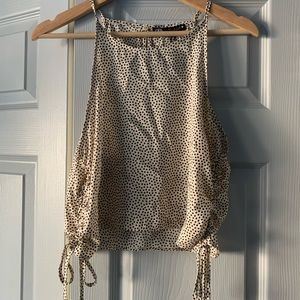 Polka dot Zara crop top